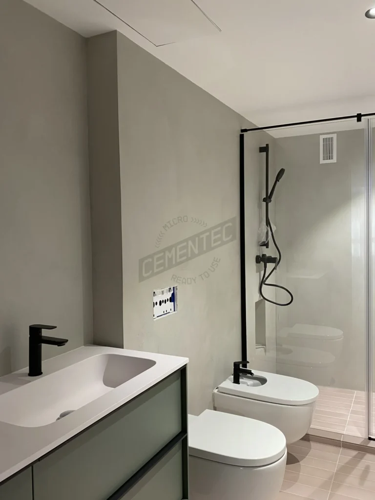 cementec job bathroom 25 microcement
